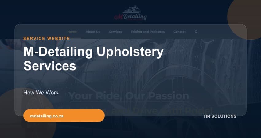 M-Detailing Upholstery Services project overview