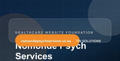 Nomonde Psych Services website detail