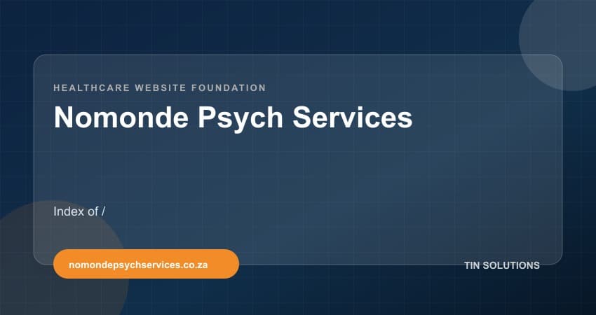 Nomonde Psych Services project overview