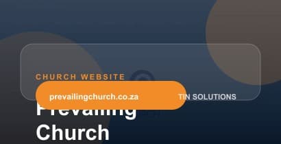 Prevailing Church website detail