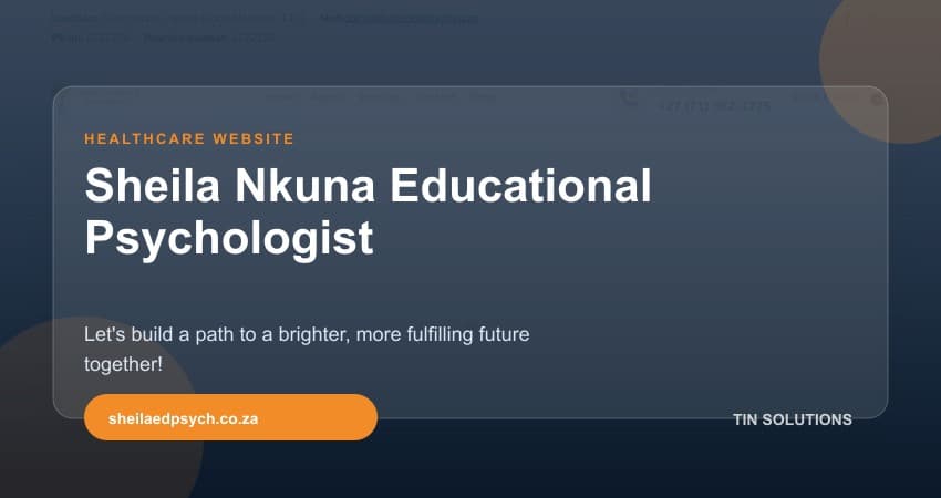 Sheila Nkuna Educational Psychologist project overview