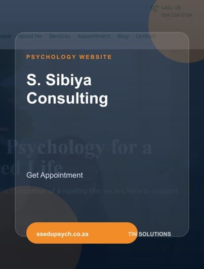 S. Sibiya Consulting website