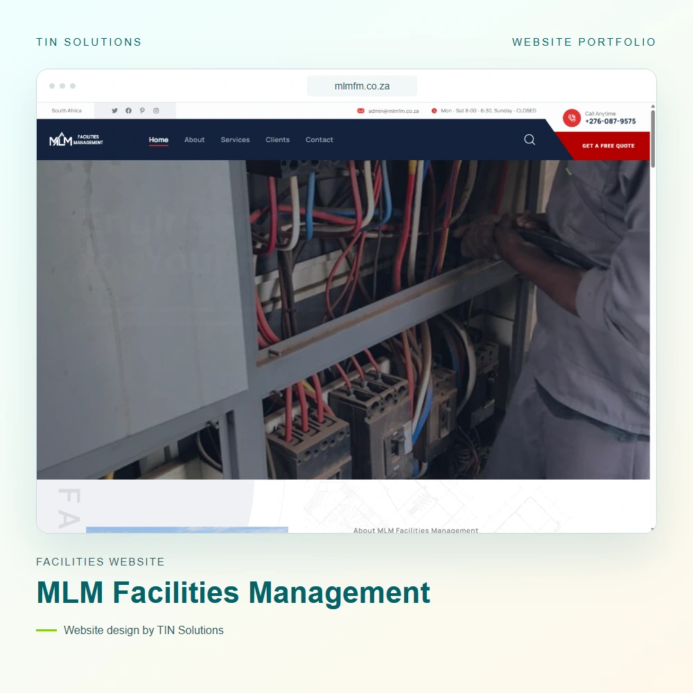 MLM Facilities Management website project
